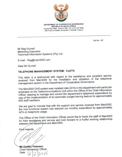 Department of Cooperative Governance and Traditional Affairs